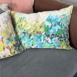 Designers Guild Foret Impressionniste celadon pillow